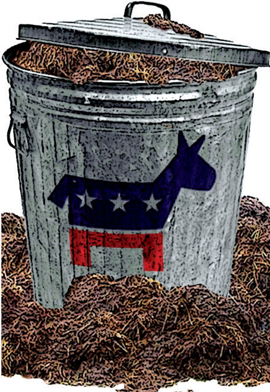 Illustration: Democrats choosing slime