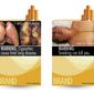In this combination of images provided by the U.S. Food and Drug Administration, two of nine new warning labels cigarette makers will have to use by the fall of 2012 are seen here. (Associated Press/U.S. Food and Drug Administration)