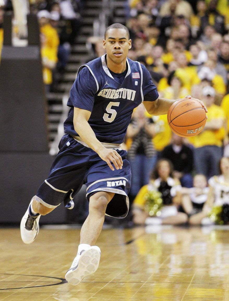 Georgetown guard Markel Starks averaged 9.7 minutes a game last season as a freshman. He has huge shoes to fill with Chris Wright no longer in the backcourt. (Associated Press)