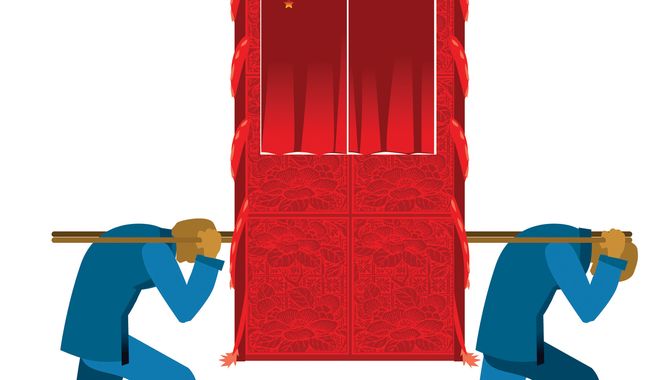 Illustration: China by Linas Garsys for The Washington Times