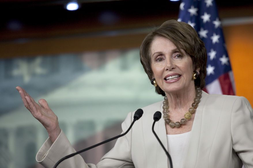 House Minority Leader Nancy Pelosi, California Democrat (Associated Press)
