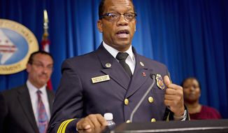 D.C. Fire and EMS Chief Kenneth Ellerbe said Wednesday that his staff-scheduling plan &quot;will not reduce services one bit,&quot; adding that &quot;safety is not an issue.&quot; (Barbara L. Salisbury/The Washington Times)
