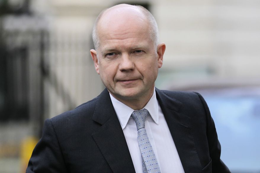 British Foreign Secretary William Hague (AP Photo/Sang Tan)