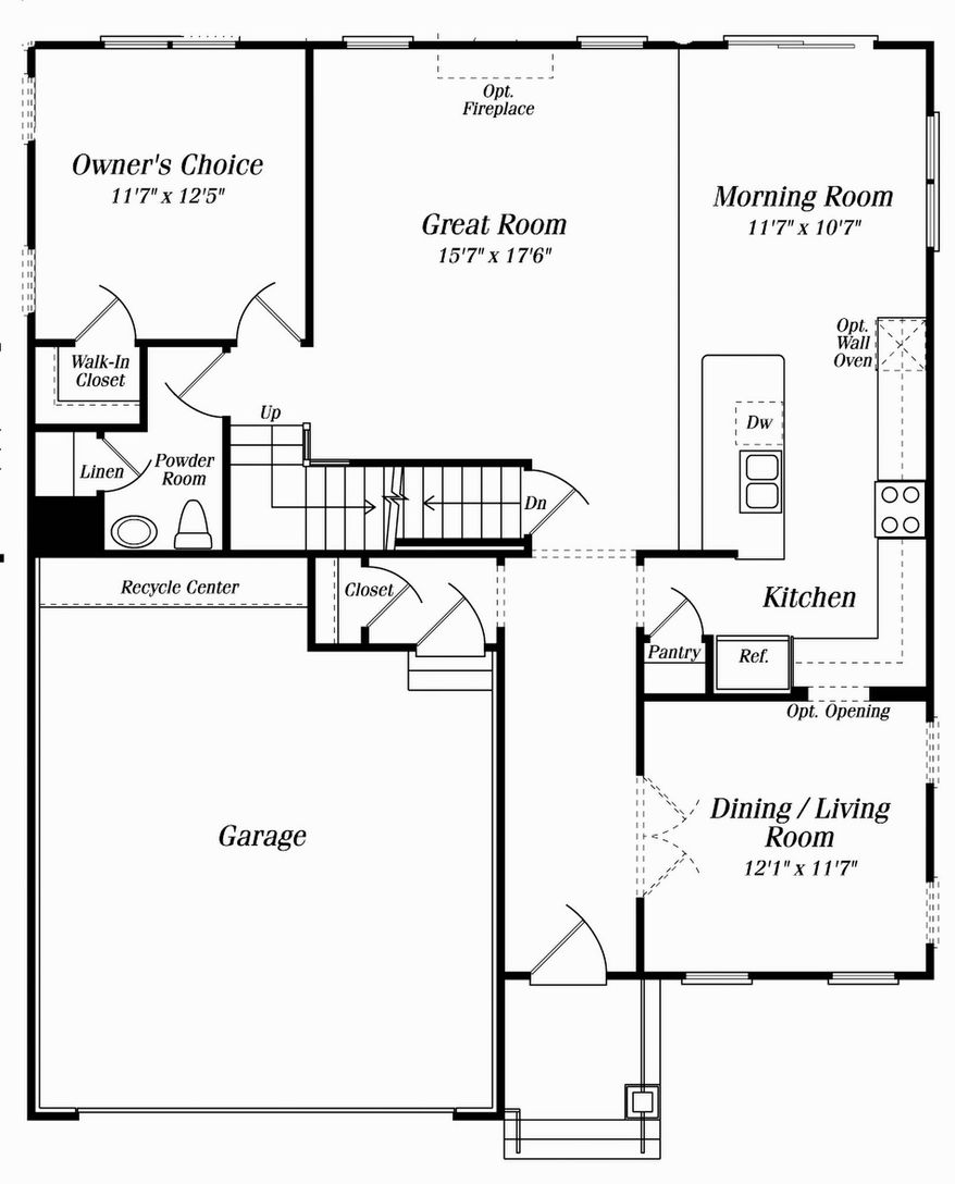 The Sydney model features a morning room, great room and a flexible space across the back of the main level. Upstairs are three bedrooms in addition to the master suite.