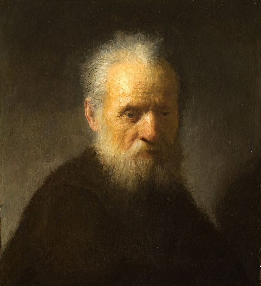 In this Friday, Dec. 2, 2011, photo provided by the Rembrandt House Museum in Amsterdam, the 1630 painting "Old Man with Beard" by Rembrandt is seen. Ernst van de Wetering of the Rembrandt Research Project says a painting long thought to have been made by one of his students is actually from the hand of the Dutch master himself. (AP Photo/ Rembrandt House Museum)