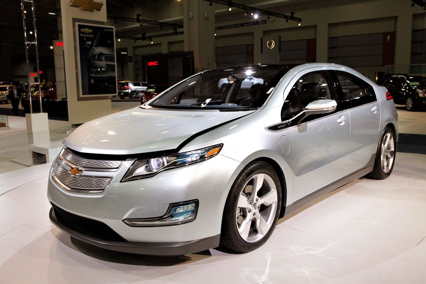 The Chevy Volt is a gas-electric hybrid. (Associated Press)