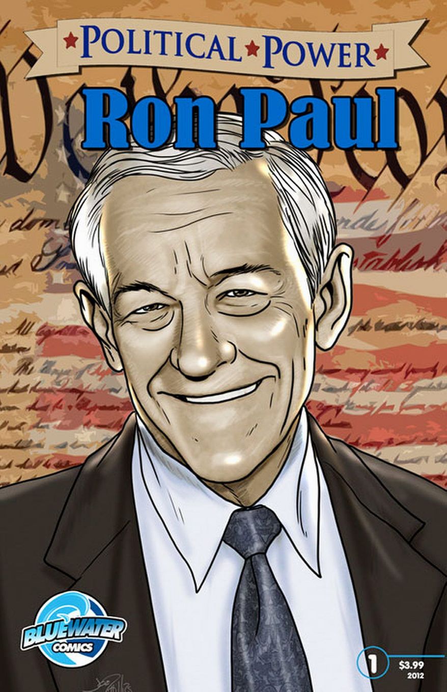 Just in time for the remaining presidential debates and upcoming primaries: the lives of Republican hopefuls, as told in graphic-style comic books. (images from Bluewater Productions)