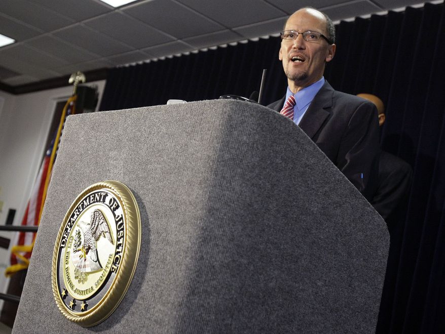 ** FILE ** Thomas E. Perez, the Department of Justice's Attorney General for the Civil Rights Division. (Associated Press)