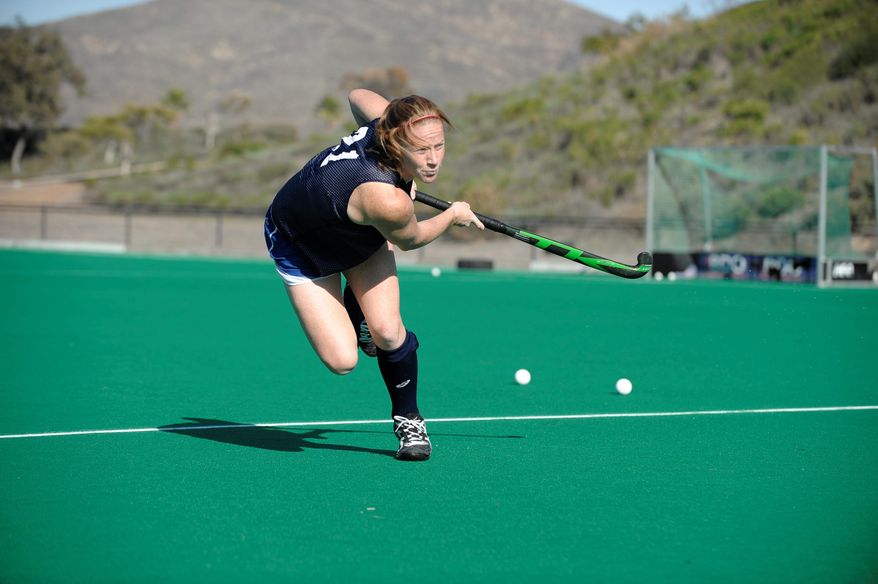 Claire Laubauch will have a chance to showcase her skills in 2012 Olympics after being left off the U.S. roster for the 2008 Games in Beijing then being demoted to a development team. The U.S. qualified for the London Games by winning the Pan Am Games tournament in October. (Denis Poroy/Special to The Washington Times)