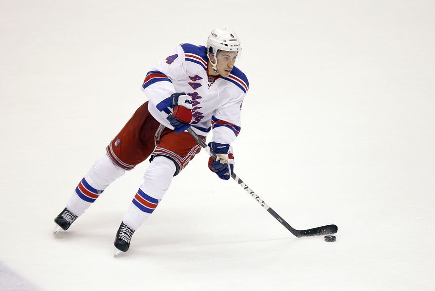 New York Rangers 21-year-old defenseman Michael Del Zotto has 22 points and a plus-25 rating this season. (AP Photo/Paul Connors)