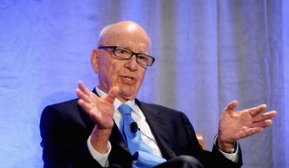 ** FILE ** News Corp. CEO Rupert Murdoch delivers a keynote address at the National Summit on Education Reform on Friday, Oct. 14, 2011, in San Francisco. (AP Photo/Noah Berger)