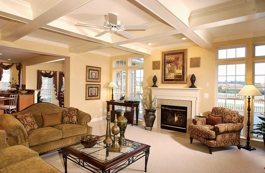 The Avalon model has a formal living room and formal dining room at the front of the house. This home can be expanded with a sunroom, a morning room, room extensions and a finished lower level.
