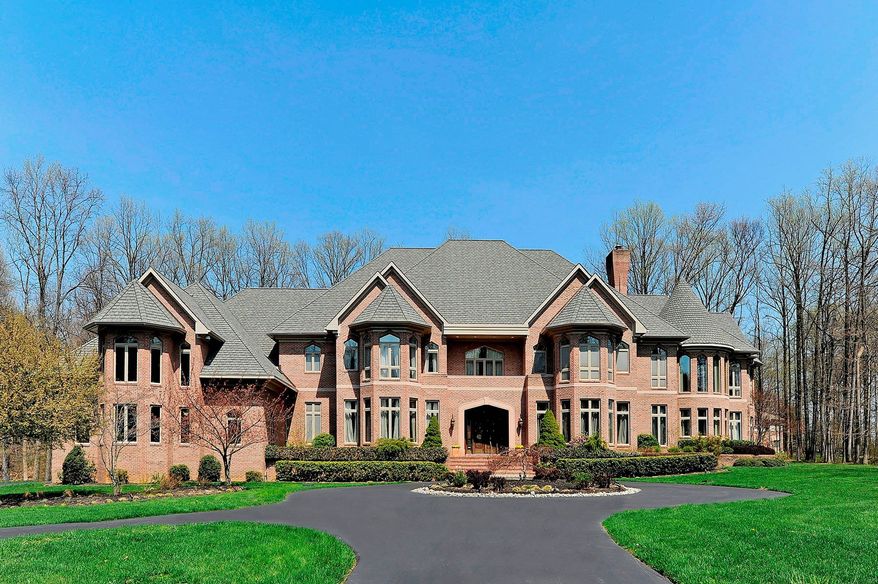 The 20,000-square-foot home at 3885 Whitebrook Lane in Ellicott City, Md., is on the market for $4,999,000. The home has seven bedrooms, 10 full baths, two powder rooms, three kitchens and garage space for 10 cars.