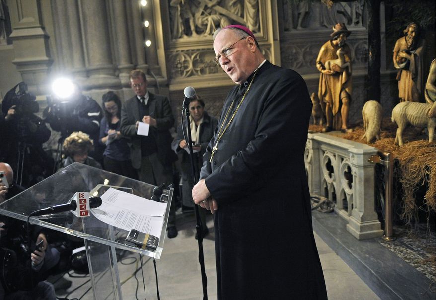 ** FILE ** Archbishop Timothy Dolan (Associated Press)