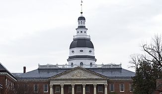 The Maryland Statehouse in Annapolis. (The Washington Times) ** FILE **
