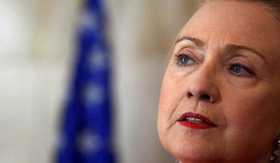 U.S. Secretary of State Hillary Rodham Clinton (AP Photo/Larry Downing, Pool)