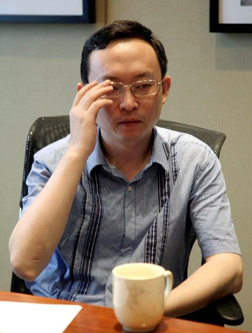 Chinese writer Yu Jie (AP photo)