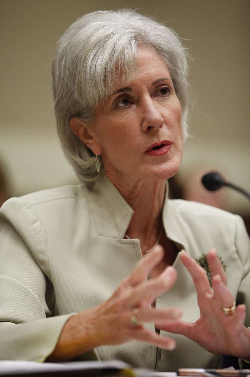 **FILE** Health and Human Services Secretary Kathleen Sebelius (Associated Press)