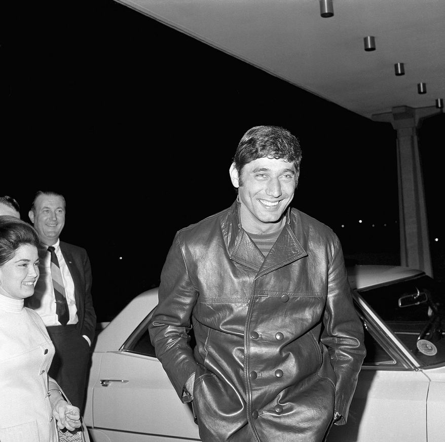 Joe Namath was glitter and glamour with a movie-star mystique. By leading the New York Jets to a monumental upset of Baltimore in Super Bowl III, he helped transform football into America's favorite spectator sport. (Associated Press)