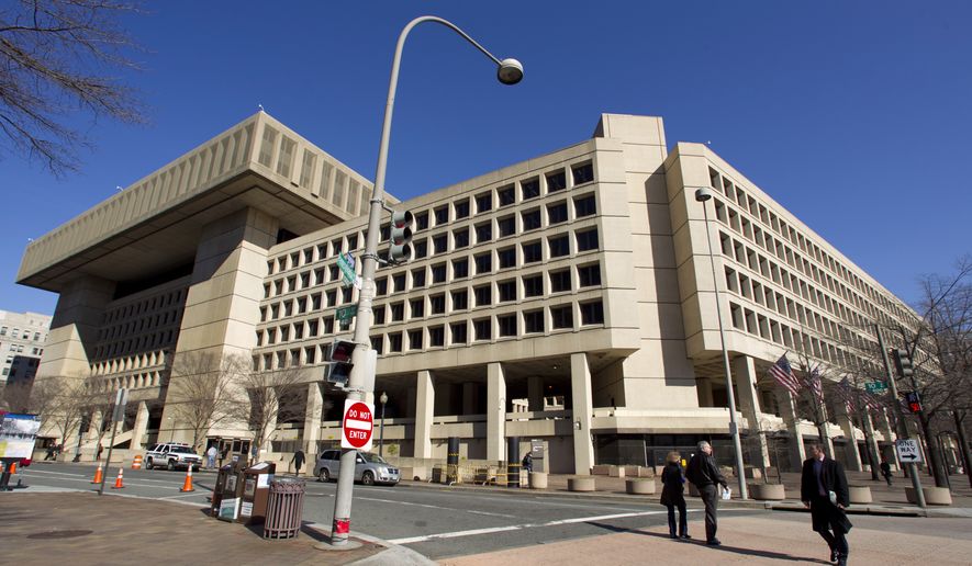 The FBI headquarters in Washington is seen here on Feb. 3, 2012. (Associated Press)