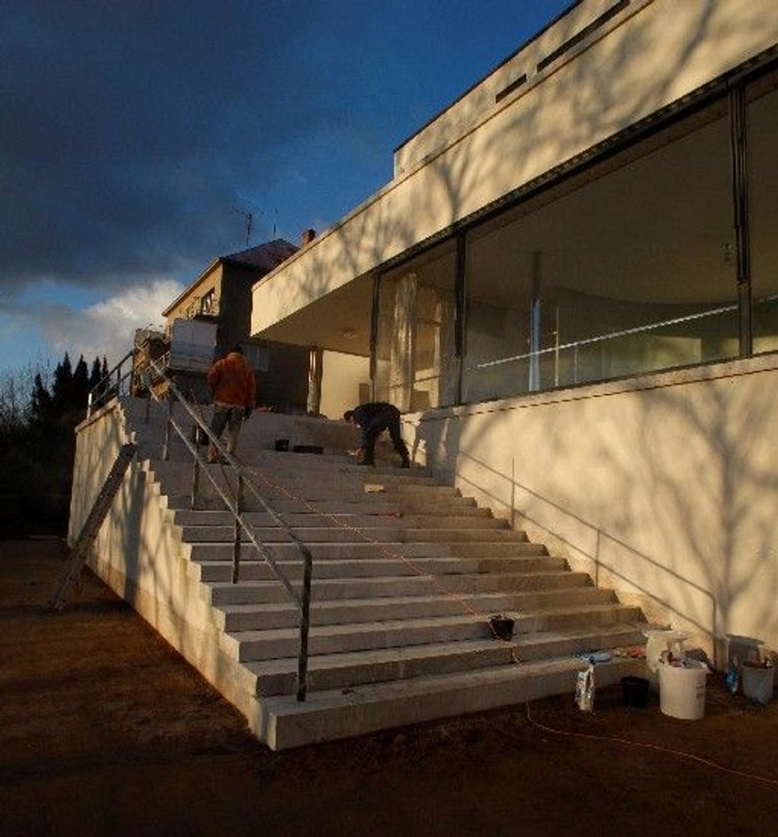 Tugendhat Villa is viewed from a different angle. Some 80 percent of the villa's original features have been preserved, making it "the most authentic Mies van der Rohe building on the European continent," said architect Iveta Cerna. (Associated Press)