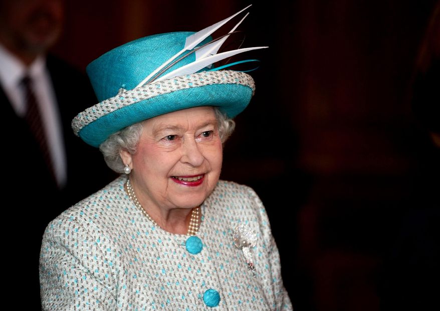 Britain's Queen Elizabeth II visits the King's Lynn Town Hall in eastern England on Monday, Feb. 6, 2012, to mark the 60th anniversary of her accession to the British throne. (AP Photo/PA, Chris Radburn)