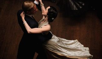 Edward VIII (James D&#x27;Arcy) and Wallis Simpson (Andrea Riseborough) trip the light fantastic in Madonna&#x27;s &quot;W.E.&quot; (The Weinstein Co.)