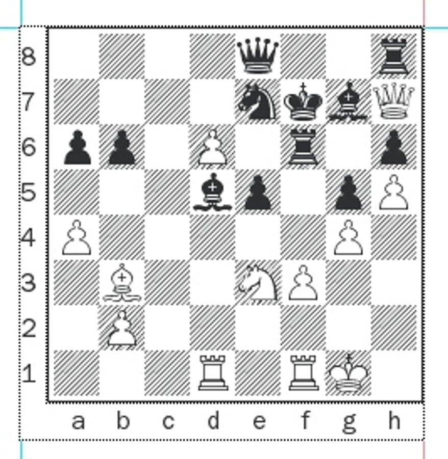 Skripchenko-Fressinet after 33...Bd5.