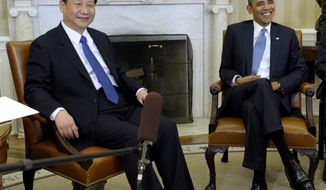 President Obama meets with Chinese Vice President Xi Jinping on Feb., 14, 2012, at the White House. (Associated Press)