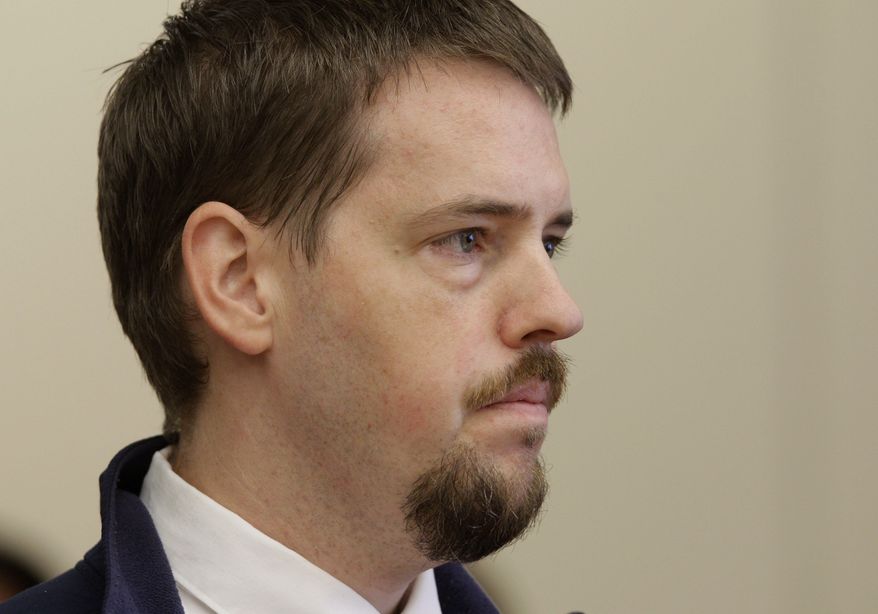 ** FILE ** Josh Powell, the husband of missing Utah woman Susan Powell, listens during a court hearing regarding the custody of his two sons on Wednesday, Sept. 28, 2011, in Tacoma, Wash. (AP Photo/Ted S. Warren, File)