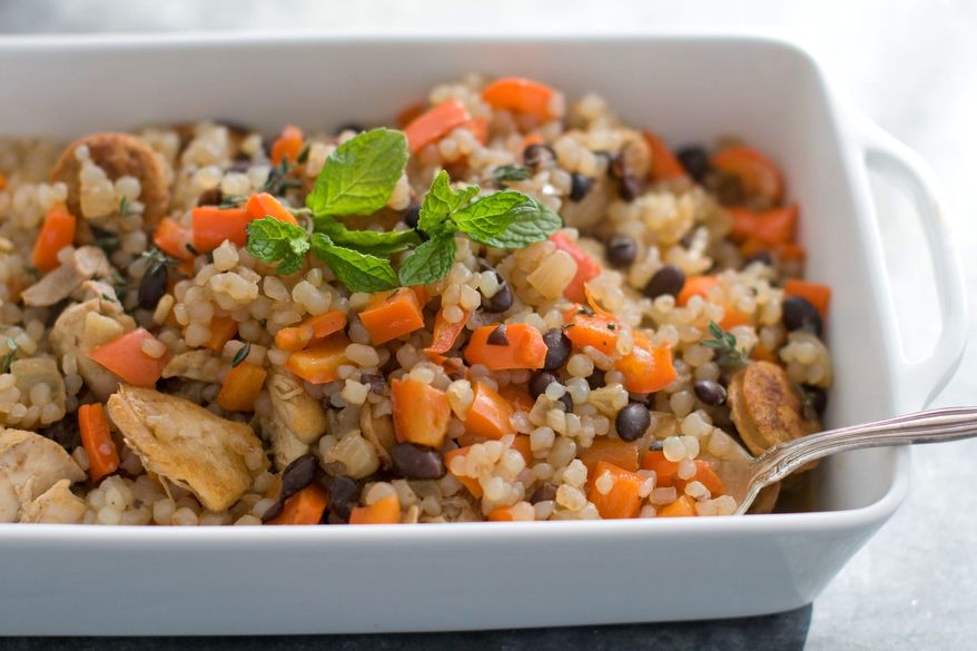 Rocco Dispirito's downsized version of jambalaya has all the flavor of the classic Cajun dish, but a lot fewer calories, thanks in part to the ricelike Miracle Rice. (Associated Press)
