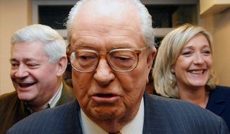 Jean-Marie Le Pen used his oratory skills to denounce the &quot;decadence&quot; of French society, promote an anti-immigration &quot;French first&quot; agenda and try to cast doubt upon the Holocaust. (Associated Press)