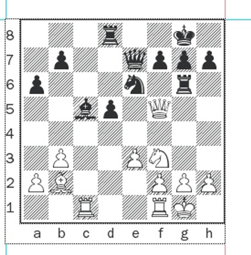 Aleksandrov-Gundavaa after 22. Nd4-f3.