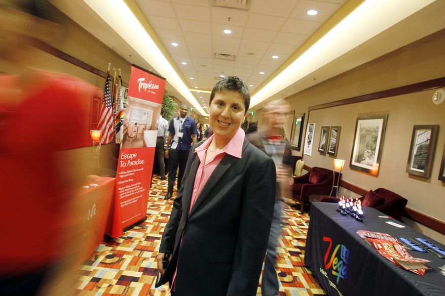 **FILE** Chief Warrant Officer Charlie Morgan attends the OutServe Armed Forces Leadership Summit on Oct. 15, 2011, in Las Vegas. (Associated Press)