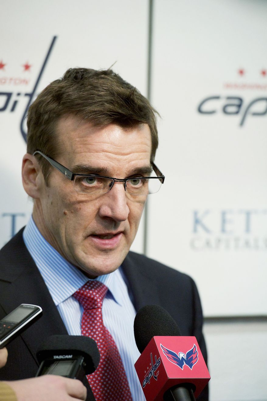 ** FILE ** Capitals general manager George McPhee. (Rod Lamkey Jr./ The Washington Times)