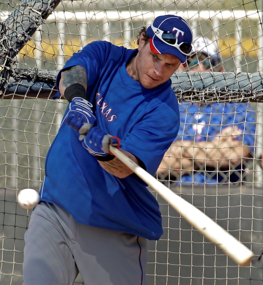 Former AL MVP Josh Hamilton is eligible for free agency after this season if he does not sign a new deal with Texas. (Associated Press)