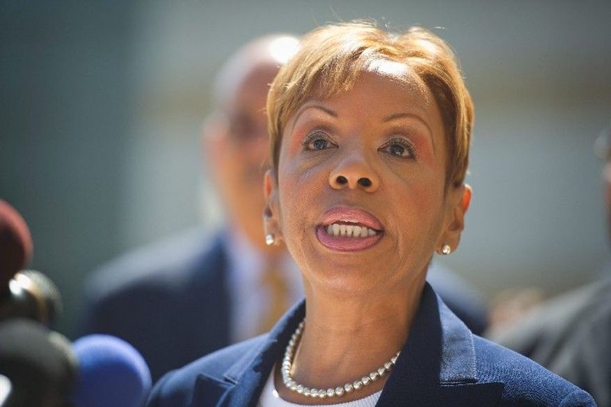 Former Prince George's County lawmaker Leslie Johnson has been asked by federal prosecutors to pay a $15,000 fine before she begins her prison term March 9. (Rod Lamkey Jr./The Washington Times)