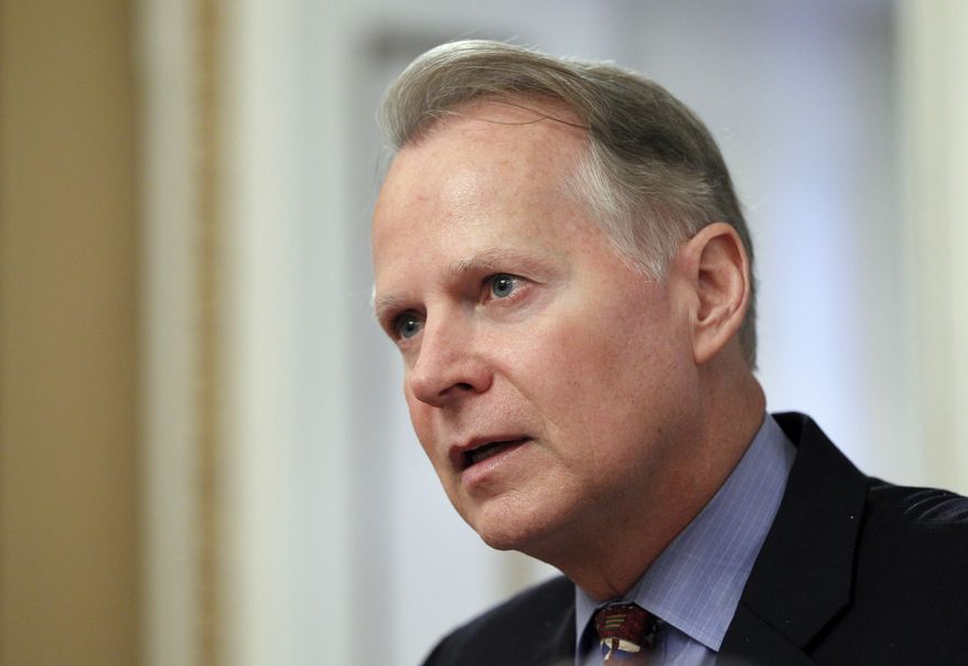 ** FILE ** Rep. David Dreier, California Republican, takes part in a hearing on Capitol Hill in Washington in July 2011. (AP Photo/J. Scott Applewhite, File)