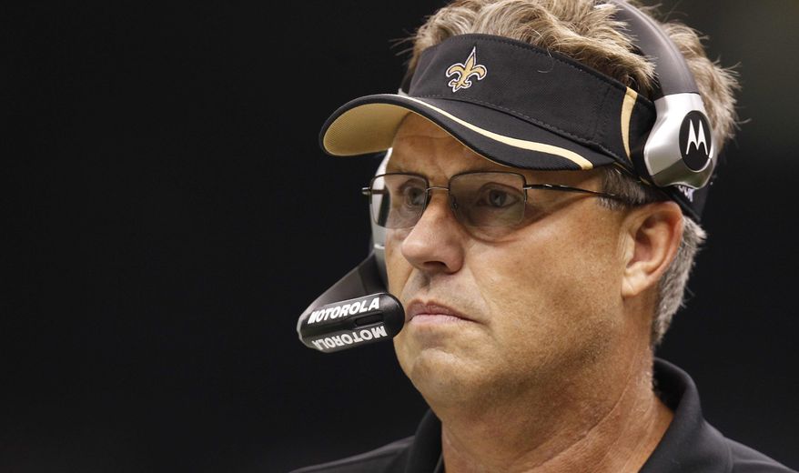 ** FILE ** In this Sept. 26, 2010, file photo, Saints defensive coordinator Gregg Williams looks on during an NFL football game against the Atlanta Falcons at the Louisiana Superdome in New Orleans. (AP Photo/Gerald Herbert, File)