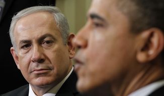 President Obama meets March, 5, 2012, with Israeli Prime Minister Benjamin Netanyahu at the White House. (Associated Press)