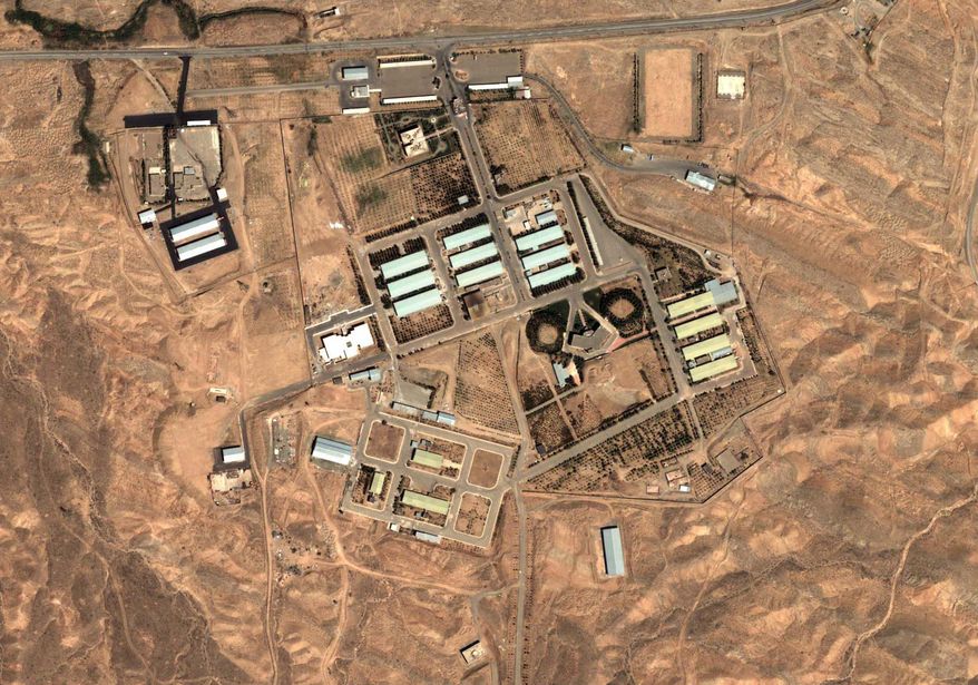 **FILE** This satellite image shows the military complex at Parchin, Iran, 30 km (about 19 miles) southeast of Tehran on Aug. 13, 2004. (Associated Press/DigitalGlobe/Institute for Science and International Security)