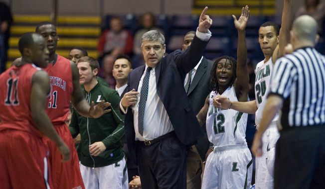 Loyola head coach Jimmy Patsos led his team to the Metro Atlantic championship, and and it will face Ohio State in the first round as a 15 seed. (AP Photo/Jessica Hill) 