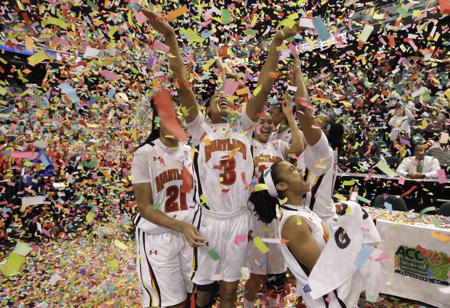 Maryland's ACC championship is just one of the team's goals. They'd also like a long run in the NCAA tournament, which starts Saturday against Navy. (Associated Press)