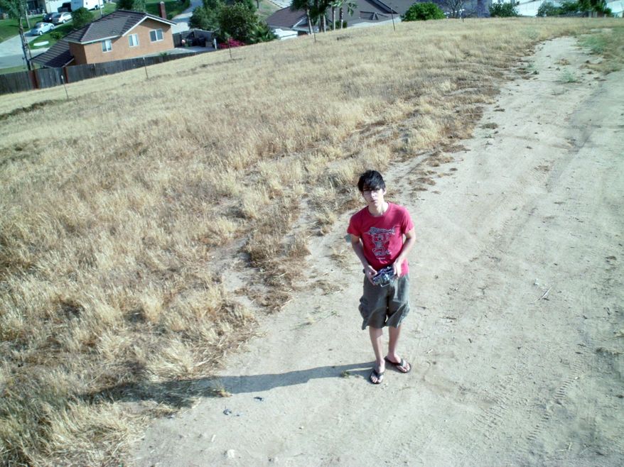 Jordi Munoz is seen in a picture taken from a drone he made himself. (Courtesy of Jordi Munoz)