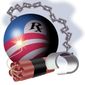 Illustration: Blow up Obamacare by Alexander Hunter for The Washington Times