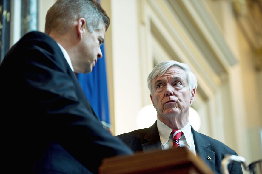 Virginia House Speaker William J. Howell is seeking to make Arlington pay for its efforts that helped kill proposed HOT lanes on Interstate 395. (Associated Press)