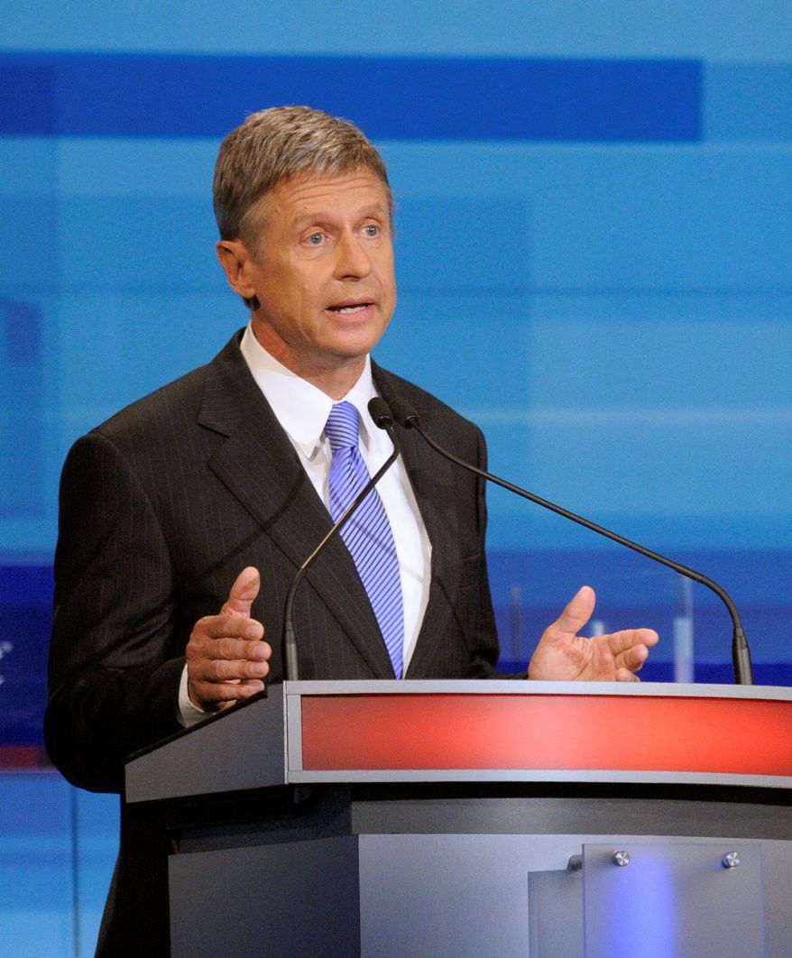 Former New Mexico Gov. Gary Johnson got invitations to participate in two of the debates for Republican presidential candidates. (Associated Press)