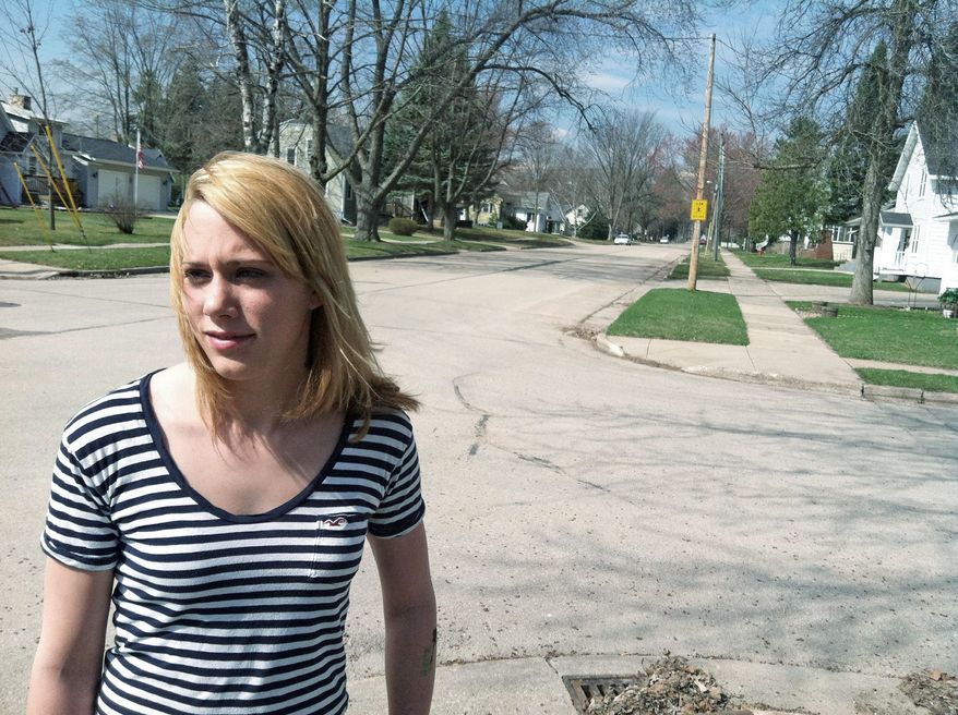 Jordan Pfeiler says her neighbors in Clintonville, Wis., have come up with a variety of theories on unexplained exploding sounds that have been awakening residents since early Sunday morning. Official attempts to find the source have failed so far. (Associated Press)