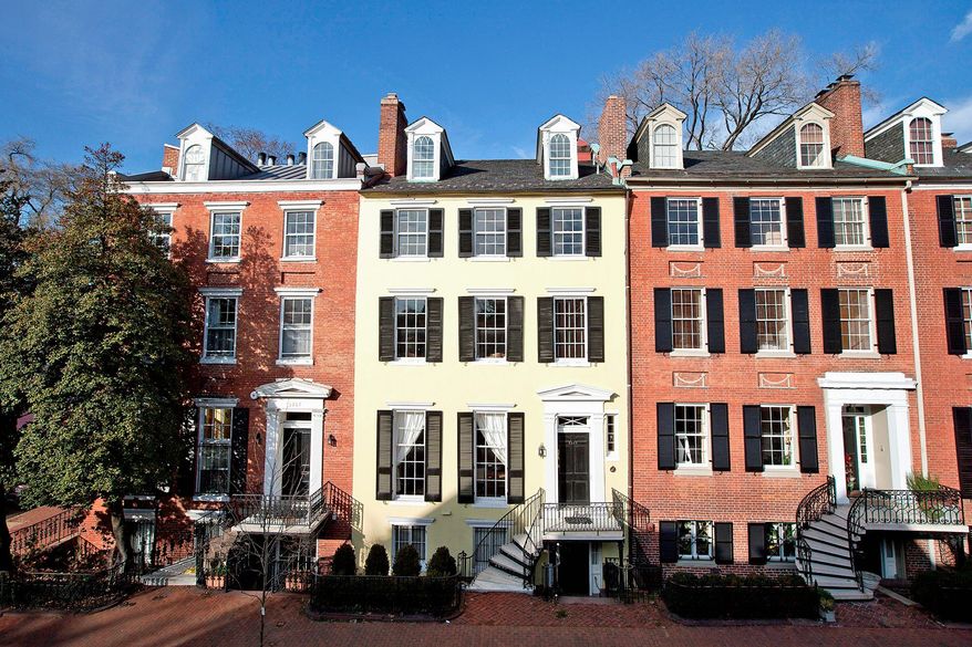 The six-level Federal-style home is on the market for $4,950,000. On "Smith's Row," the home was built circa 1804 to 1816.