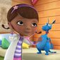 **FILE** In this image released by Disney Junior, the character Doc McStuffins is shown with Stuff in a scene from Disney Junior&#39;s animated series &quot;Doc McStuffins.&quot; The show, about a six-year-old girl who runs and operates a clinic for broken toys and worn out stuffed animals out of the playhouse in her backyard, debuted March 23 on the new 24-hour Disney Junior channel. (Associated Press/Disney Junior)